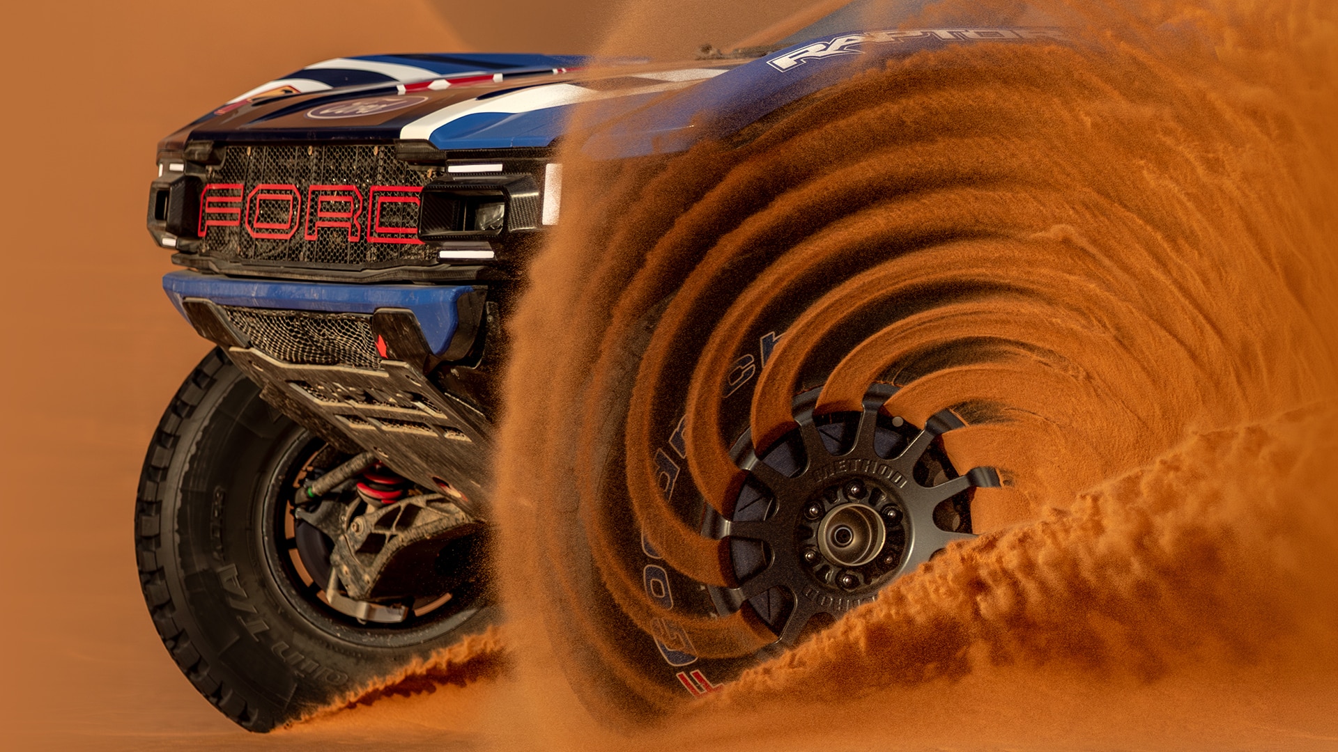 A moment of perceived chaos, but in reality, a moment of pure precision. Photo credit: Ford/ Red Bull Contentpool / Marcin Kin.